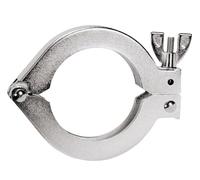 Abrazadera de vacío KF de 2 piezas con cierre de tuerca de mariposa: conexiones de brida rápidas for un sellado al vacío seguro(Aluminum KF50)