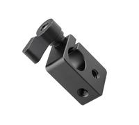 Abrazadera de varilla única de 15 mm con agujero roscado de tornillo de 1/10.2 cm-20 para cámara, sistemas de rieles DSLR, accesorios de cámara de aluminio