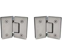 Abrazadera de vidrio for baño 135 grados, bisagras pared for puerta sin marco, acero inoxidable 304