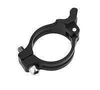 Abrazadera del cambio delantero, abrazadera de tubo de bicicleta de liberación rápida Ciclismo Adaptador de la abrazadera del cambio delantero Abrazadera del poste del asiento (31.8mm-negro)