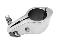 Abrazadera deslizante con bisagras for cubierta Bimini de barco con pasador, herrajes de acero inoxidable 316, riel for tubo de yate(25mm)
