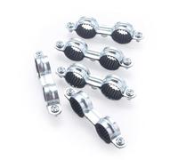 Abrazadera doble isofónica Ø16 | Pack de 5 unidades | Fijación segura y silenciosa para tubos de cobre | Reduce vibraciones y ruidos | Fácil de instalar | Resistente y duradera | QUICK PLOMBERIE