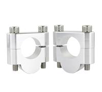 Abrazadera Elevación Compatible Con Para Cb1000 1992-1996 Para Cb1300 1998-2023 22mm 7/8" montaje De Manillar De Motocicleta Abrazadera De Elevadores De Barra Gruesa(Silver,20mm)