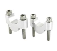 Abrazadera Elevación Compatible Con Suzuki Para Gsf500 2004-2009 Para Gsr400 2008-2016 22 Mm 7/8" Elevadores De Manillar De Motocicleta Elevador De Barra Gruesa(Silver,20mm)