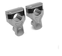 Abrazadera elevadora Abrazadera elevadora de Manillar Adaptador de Montaje de Motocicleta CNC de 22mm Motocicleta para Y&amaha de 7/8"(Gray)