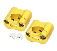 Abrazadera elevadora de manillar - Adaptador de aluminio para motocicleta, kit de montaje de 2 piezas | Extensión de barra de 22 mm, ajuste de altura para motocicletas, Cruiser Touring Street Riding,