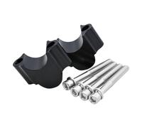 Abrazadera elevadora de Manillar, Montaje de Barra de Manillar de Motocicleta de 28mm y 22mm, Compatible con Z125 Z300 Z400 Z650 Z750 Z800 y similares(22mm Black)