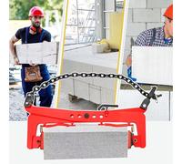 Abrazadera elevadora de tijera ajustable resistente para un manejo y transporte seguros de bloques de hormigón y granito, apertura de mandíbula ajustable para un uso versátil