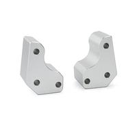 Abrazadera elevadora Elevadores de Manillar para Kawasaki GTR1400 ZG1400 2008-2022 Adaptador de Barra de Manillar de Moto y Accesorios de Montaje de Bola para Motocicleta(Plata)