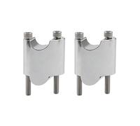 Abrazadera elevadora Kit Torretas 2'' Moto 25mm 1'' Altura Manillar Soporte de Bloque de extensión para Harley Spotster XL1200X(Chrome)