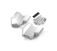 Abrazadera Elevadora Manillar CNC Accesorios Para Motocicleta Adaptador Para Elevar Y Desplazar El Hacia Atrás Para Ducati Para Desert Para X Alzas Manillar Moto(Plata)