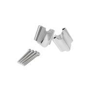 Abrazadera elevadora Manillar Elevador Manillar CNC de 2" y 1" Motocicleta Bloque extensión 50 mm para Sportster para XL1200 para XL48 2010 adelante Barras Elevadoras(Chrome)