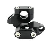 Abrazadera elevadora Manillar Elevadores Manillar Motocicleta 22 mm 7/8" con Desplazamiento hacia atrás extensión para Suzuki para Bandit para GSF250 para GSF400 Barras Elevadoras(Gloss Black)