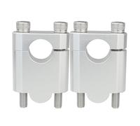 Abrazadera elevadora Motocicleta Elevador Manillar Fat Bar 7/8" 22 Mm Motocicleta para R1200R F800ST R850GS R1150GS F650 Y F700GS(Plata,Clamp 40mm)