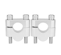 Abrazadera elevadora Motocicleta Elevador Manillar Fat Bar 7/8" 22 Mm para Ducati(Plata,Abrazadera de 20 mm)