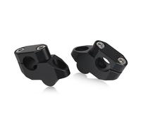 Abrazadera elevadora Motocicleta para Suzuki para V-Strom 650 1000 DL650 DL1000 7/8" Manillar Motocicleta 22mm/28mm Montaje Elevadores Desplazamiento Extendido Elevado(Negro,22 mm)