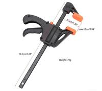 Abrazadera en F de madera para proyectos de bricolaje, agarre para un mejor control, perfecta para carpintería y manualidades (4 pulgadas)