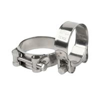 Abrazadera Escape, Abrazadera de Tubo de Escape Abrazaderas de tubo de manguera de acero inoxidable 304 de gran potencia for tuberías de escape, aire y agua, sellado duradero, herramienta de soldadura