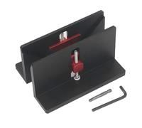 Abrazadera estriada en ángulo recto | Plantilla de cola de milano de aleación de aluminio para marco de fotos / ranura de cajón | Grosor ajustable de 5 a 42 mm y profundidad de 15 a 500 mm | Distancia