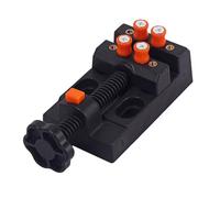 Abrazadera Fija Ajustable R211 de Plástico Negro Ocho Orificios