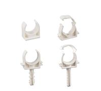 Abrazadera for tubería de agua, 10 Uds., 16mm, 20mm, 25mm, 32mm, soporte de tubería de PVC, accesorio for sistema de riego de jardín, conector de riego, gancho for pared(C type OD 20mm)