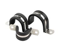 Abrazadera for tubería de agua tipo U/R de acero inoxidable 304 con tubo Ohm y tira de goma aislante con absorción de impactos. Aro for garganta de silla de montar.(U Type M190 (1Pcs))