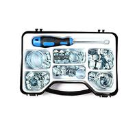 Abrazadera galvanizada de acero al carbono para asegurar mangueras, tubos, cables, líneas de combustible, surtido de tubos de acero inoxidable para automoción