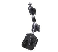 Abrazadera giratoria compatible con tornillos 1/4 que ofrece libertad de 360 grados para cámaras de acción DSLR, transmisiones en vivo en ángulo creativo