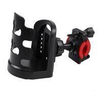 Abrazadera giratoria de 360 grados para soporte de bebidas para soportes de micrófono y motocicletas, se adapta a tubos de diámetro de 23 mm a 28 mm, soporta una variedad de contenedores