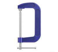 Abrazadera industrial para carpintería con marco grueso, varilla tratada térmicamente e interfaz ergonómica del operador (5 pulgadas)