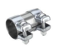 Abrazadera JNNJ Escape Conector Tubo Silenciador Doble Acero Inoxidable, Turbo Abrazadera Banda Silenciador Catback, Se Adapta a La Mayoría de los Coches