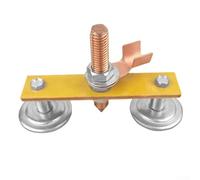 Abrazadera magnética de soldadura de doble cabeza con fuerza de sujeción de 3 kg, cuerpo de metal de 96 x 64 mm, cabezal de conexión a tierra y tablero aislado, estabilidad manos libres para