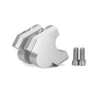 Abrazadera Manillar Aluminio Elevador De Manillar para Motocicleta para NT1100 NT 1100 2022-2023, Adaptador Extensión CNC, Accesorios 28 Mm(Plata)