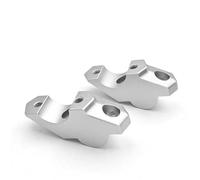 Abrazadera Manillar Aluminio Elevador De Manillar para Voge DSX 900 DS900X 2024 - Kit Soporte para Almohadillas Refuerzo, Extensión Elevación Aluminio CNC(Plata)