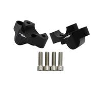 Abrazadera Manillar Aluminio Elevador Manillar Motocicleta para CFMOTO 700MT. Elevadores Abrazadera Montaje, Piezas para Mover El hacia Atrás. Compatible con ADV(Negro)