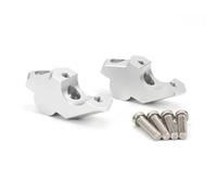 Abrazadera Manillar Aluminio Elevadores Manillar para Motocicleta para Voge DS900X 900DSX DSX900 DSX, Color Plata, Mecanizados por CNC, con Abrazadera Elevación 28 Mm