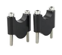 Abrazadera Manillar Elevadores Manillar Fat Bar 1 1/8" y 28 mm para Zero para R 650 para DSX 300 para 500AC para R 703 F Elevador Manillar(Black Riser 40mm)