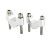 Abrazadera Manillar Elevadores Manillar Fat Bar 1 1/8" y 28 mm para Zero para R 650 para DSX 300 para 500AC para R 703 F Elevador Manillar(Silver Riser 20mm)