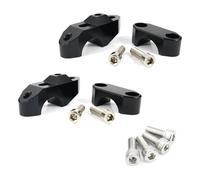 Abrazadera Manillar Moto Elevadores Manillar 28 Mm 1 1/8" para Tuono 1000 R V4 para APRC 1100 Elevador Trasero Fat Bar Move(Black)