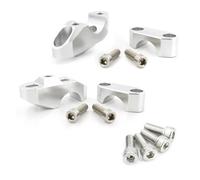 Abrazadera Manillar Moto para MT-125 para YZ125 para YZ250 Elevador Manillar 28 Mm 1 1/8" Parte Trasera Manillar Grueso Desplazada hacia Arriba Montaje Desplazado.(S)