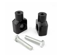 Abrazadera Manillar Para Motocicletas Para Shadow Para VLX 600 Para VTX1800 Para ACE 750 Elevadores Manillar Palanquilla Cromo Y Negro Elevador Manillar 1" 25 Mm Elevador(Negro)