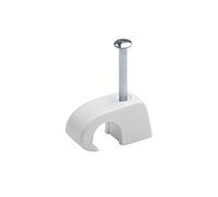 Abrazadera Meister Express - en un práctico Juego - para la fijación de Cables y tuberías - Incluye Clavos premontados/Clips Adhesivos/Abrazaderas/Abrazaderas de Clavo., 7454030
