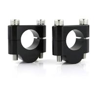 Abrazadera Montaje Manillar De La Motocicleta Riser Abrazadera para HO&NDA XR150L XRV 650 Dax 125 Deauville NT 700 V 22mm Manillar Riser Adaptador De Montaje Atrás Mover 2 Uds(Negro,20mm)