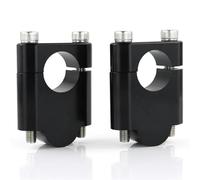 Abrazadera Montaje Moto Bares Manillar Abrazadera para Yamaha SR250/400/500 FMX 650 BT 1100 CNC De Aluminio Manillar Risers Montaje Abrazadera Adaptadora Atrás Mover 2 Uds(Negro,40mm)