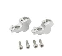 Abrazadera Montaje Motos Manillar Risers para HO&NDA ADV 150 160 350 2022 2023 2024 X-ADV XADV 750 Todos Los Años Manillar Riser Clamp Mount Adaptador Atrás Mover 2 Uds(Plata,25mm)