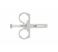 Abrazadera multitubo + taco. Doble - MEDIDA: 28 - Unid: 50