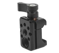 Abrazadera NATO de Liberación Rápida con Roscas de 1/4, 3/8 y Orificio de Localización Arri Adaptador de Abrazadera NATO para Cámara, Mango, Monitor, Luz LED, Micrófono