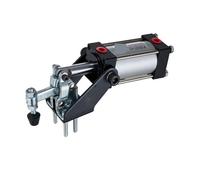 Abrazadera neumática con palanca Abrazaderas neumáticas CH-12050-A, entrada G1/8'', capacidad de sujeción 91 kg, palanca vertical