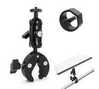 Abrazadera para Barra de Techo de Autocaravana para Starlink Mini, Soporte Ajustable de 360° con Eje Doble para Escalera, Montaje Universal para Adaptador de Tubo de Versiones 2024 y 2025