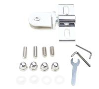 Abrazadera para bisagras de puerta de vidrio de baño de rotación, conveniente para un montaje seguro de mamparas de ducha, fácil instalación, abrazadera para vidrio de ducha ajustable